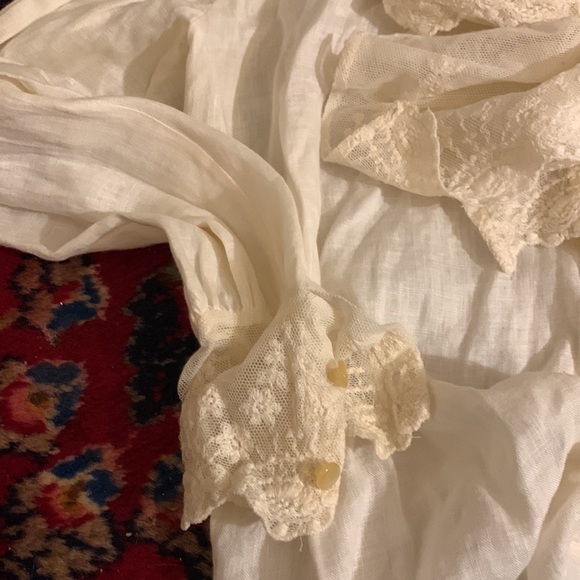 NWT ELEGANT 100% IRISH LINEN BLOUSE - Picture 4 of 7